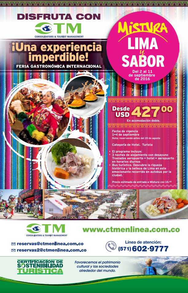 Vive la experiencia Mistura con CTM