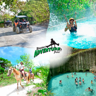 BÁVARO ADVENTURE PARK PUNTA CANA - TOUR DE POLARIS + ZIPLINE MEGA SPLASH + CABALLO + SPLASH OF EMOTIONS