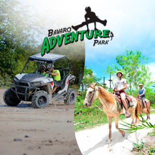 BÁVARO ADVENTURE PARK PUNTA CANA -  TOUR DE POLARIS + CABALLO