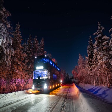 Tromsø - Rovaniemi on the Aurora Bus Express