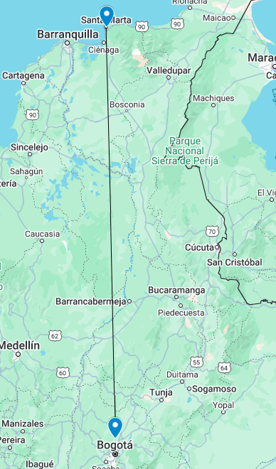 BLOQUEO BOGOTA-SANTA MARTA
