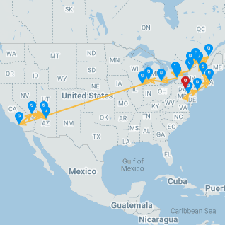 From Washington to Las Vegas